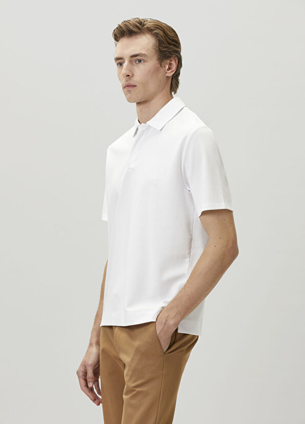 Beymen Club Off-White Rope Detail Slim Fit Polo T-Shirt - 4