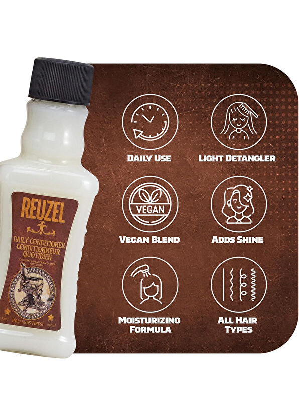 Reuzel 3 in 1 Tea Tree Erkekler İçin Ferahlatıcı Şampuan + Saç Kremi + Duş Jeli 100 ml - 2