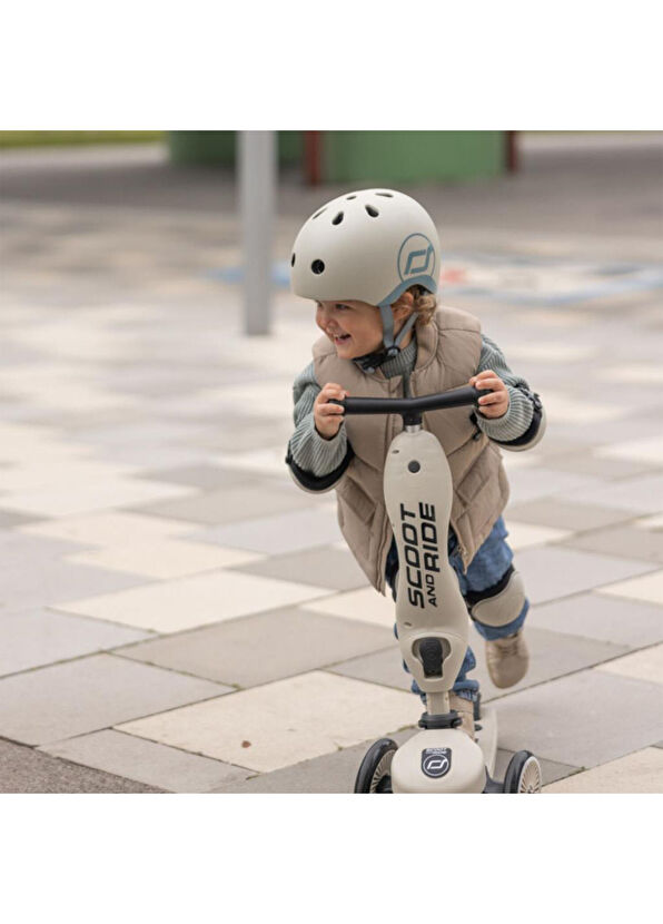 Scoot And Ride Açık Gri Dizlik ve Dirseklik Koruyucu Çocuk Scooter Aksesuarı  - 2