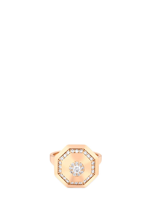 Bee Goddess Honey Pavê Pırlantalı Kadın Altın Yüzük - 2