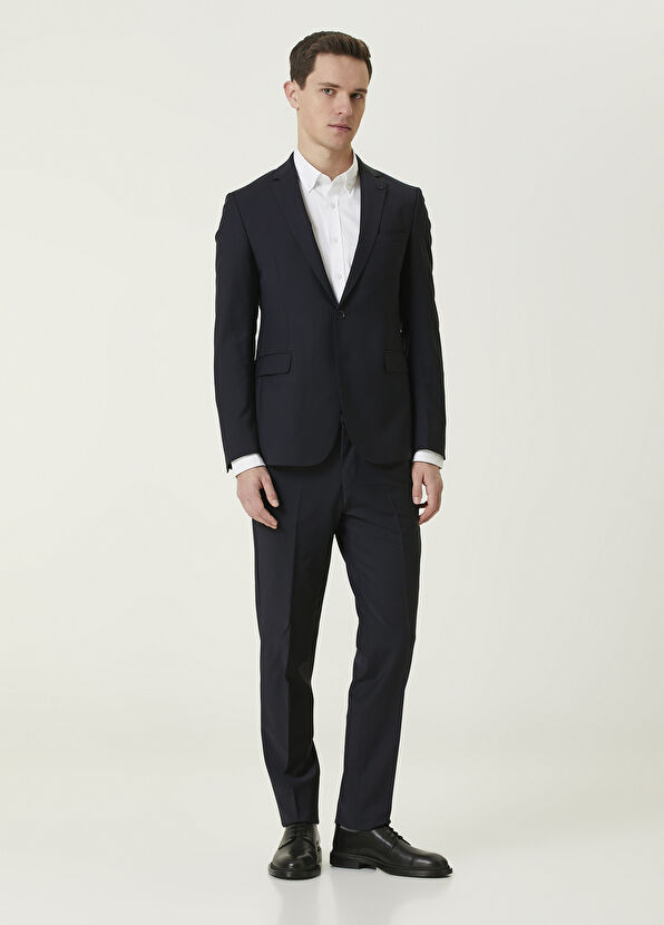 Beymen Club Navy Blue Wool Suit - 1