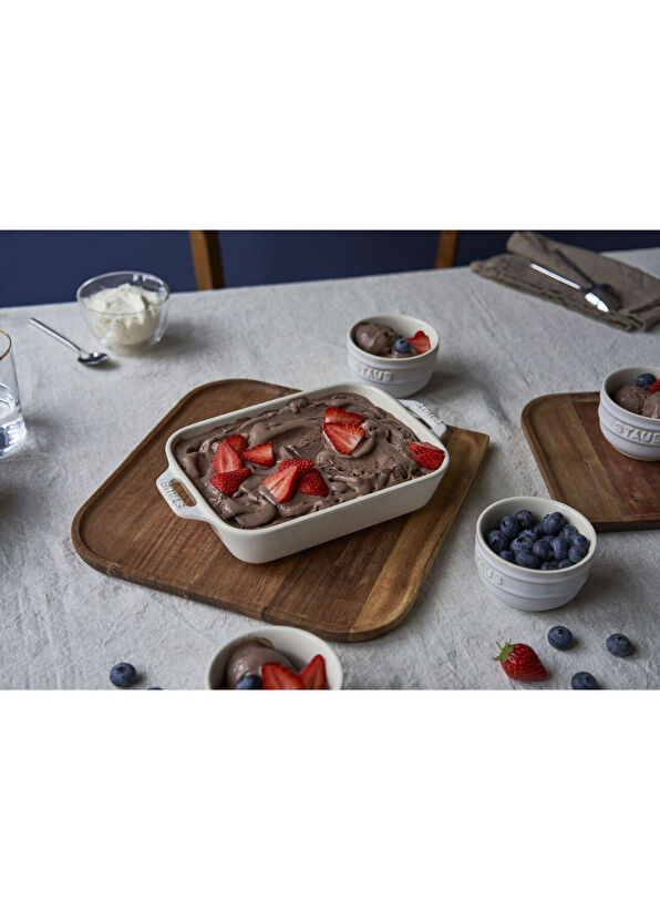 Staub White 2-Piece Baking Dish - 2