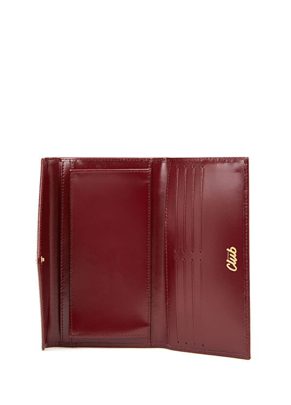 Beymen Club Milano Bordo Logolu Kadın Deri Cüzdan - 3