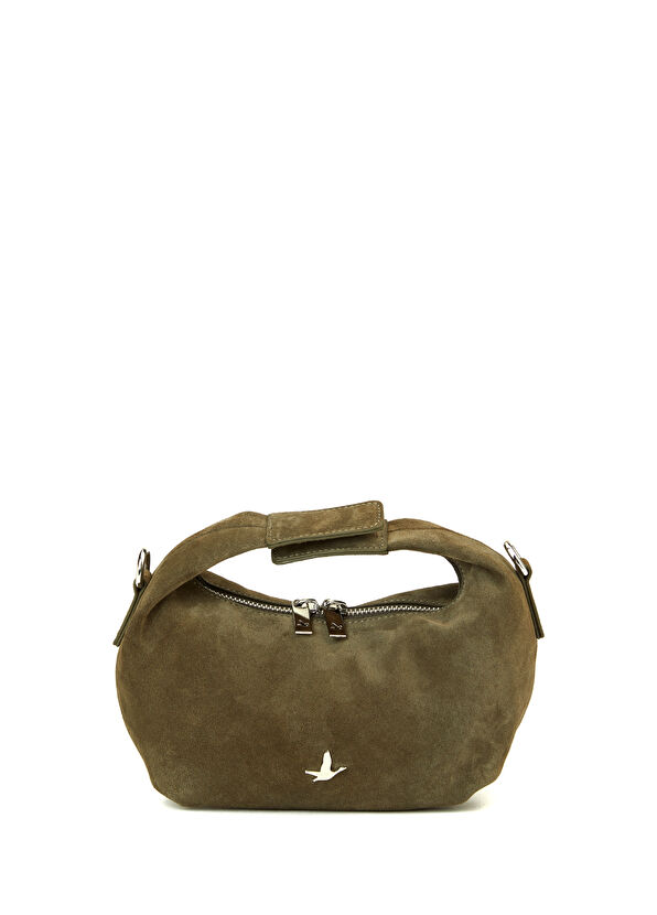 Beymen Club Khaki Women's Leather Crossbody Bag - 1