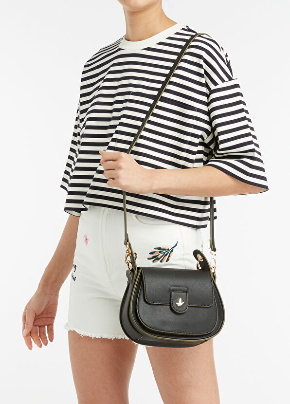 Beymen Club Black Logo Women'S Crossbody Bag - 2