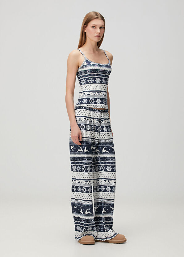 Skims Lacivert Pijama Üstü - 2