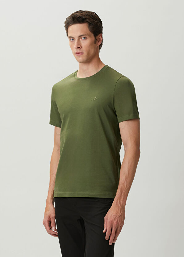 Beymen Club Khaki Basic T-Shirt - 2