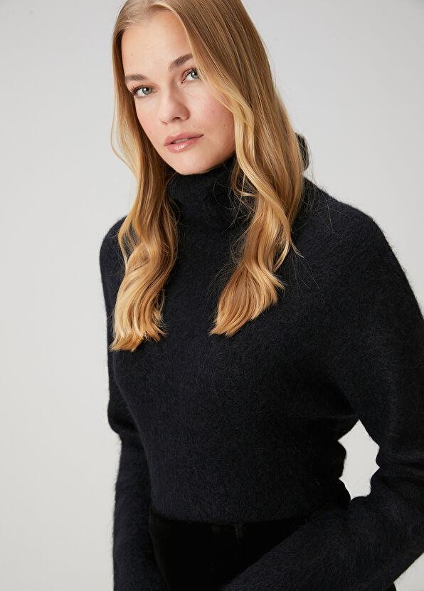 Beymen Club Siyah Yün Kazak - 2