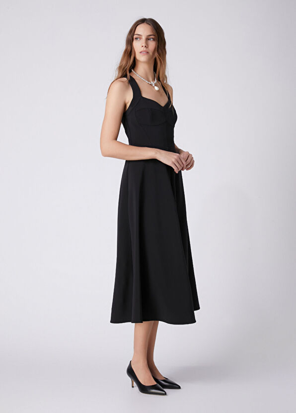 Beymen Club Black Midi Cocktail Dress - 4