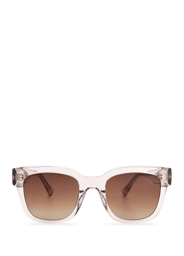 MessyWeekend Cophenagen Liv Acetate Coffee Rose Unisex Sunglasses - 1