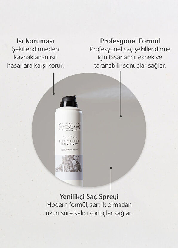 Percy & Reed Session Styling Flexible Hold Heat Protectant Hair Spray 400 ml - 2