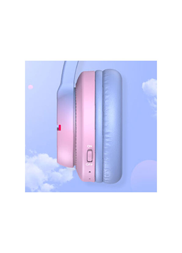 iClever BTH12 Gradient Pink Unisex Kids Over-Ear Bluetooth Earphone - 2