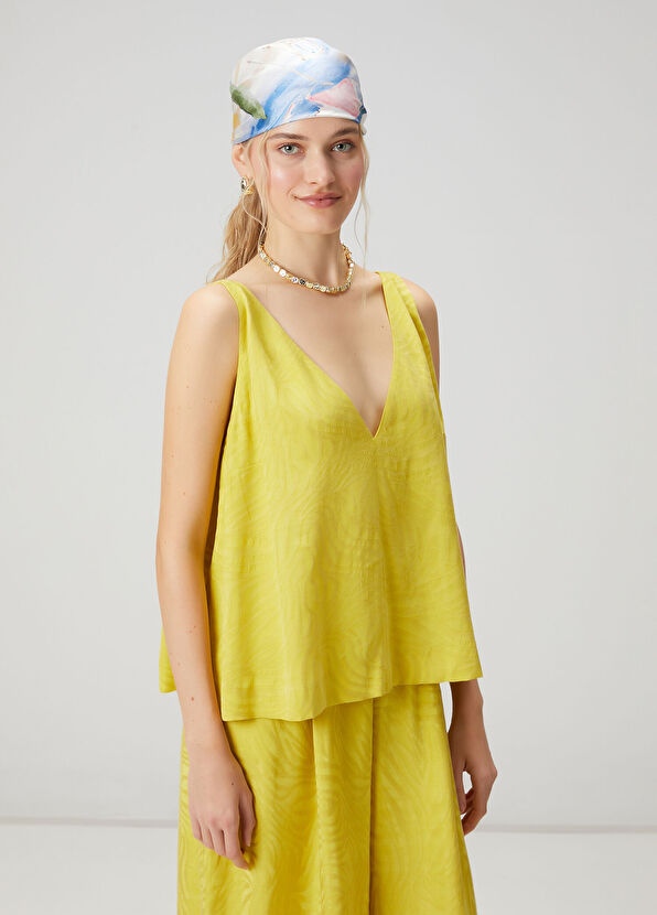 Beymen Club Neon Yellow Hotfix Detailed Blouse - 1