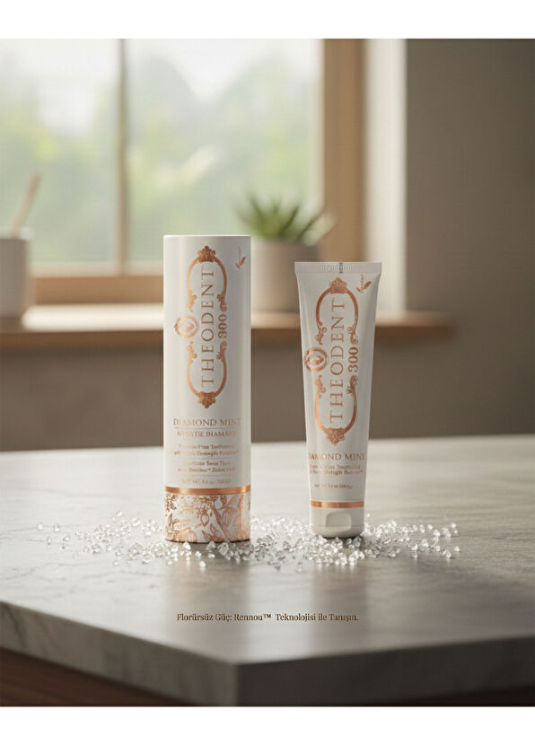 Theodent Diamond 300 Mint Florürsüz Nane Aromalı Diş Macunu 96 g - 2