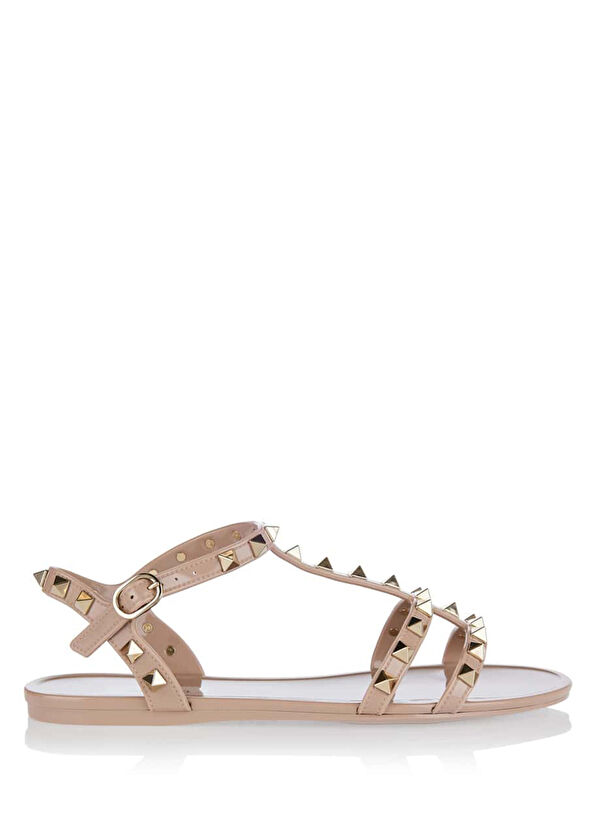Rockstud Pudra Kadın Sandalet - Görsel 2