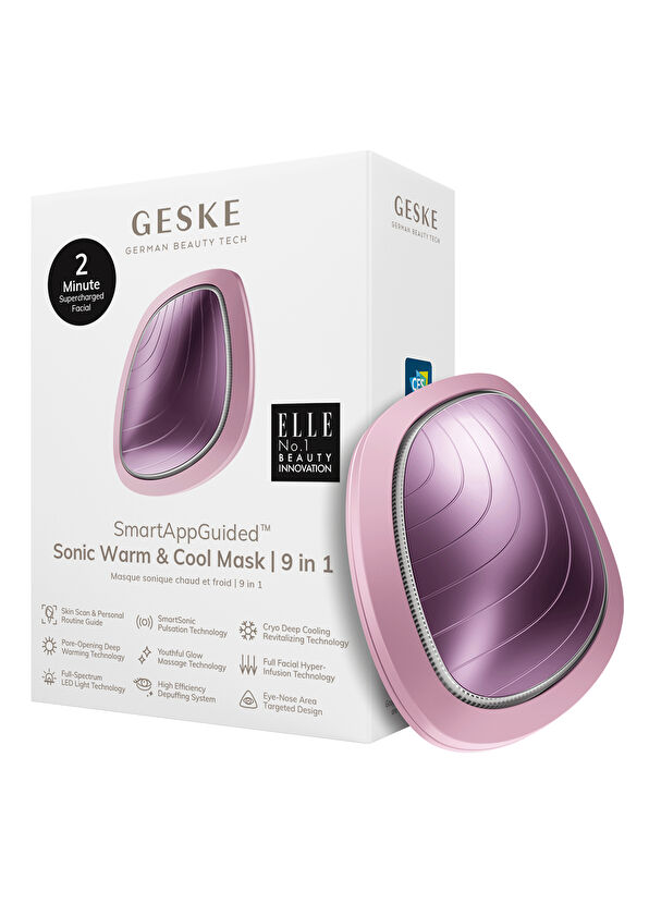 Geske Sonic Pembe 9'u 1 Arada Sıcak Ve Soğuk Maske Cilt Bakım Cihazı - 2