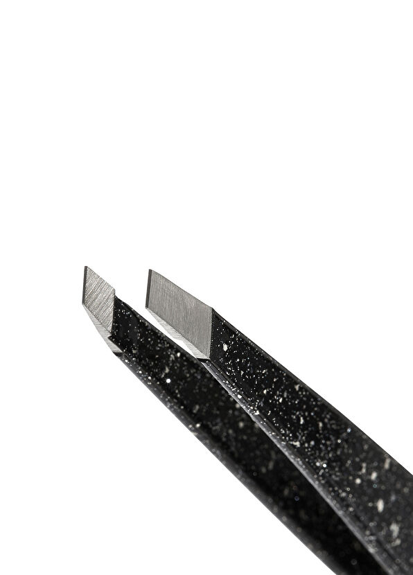 Tweezerman Slant Tweezer Dusted Onyx Işıltılı Siyah Oniks Cımbız - 2