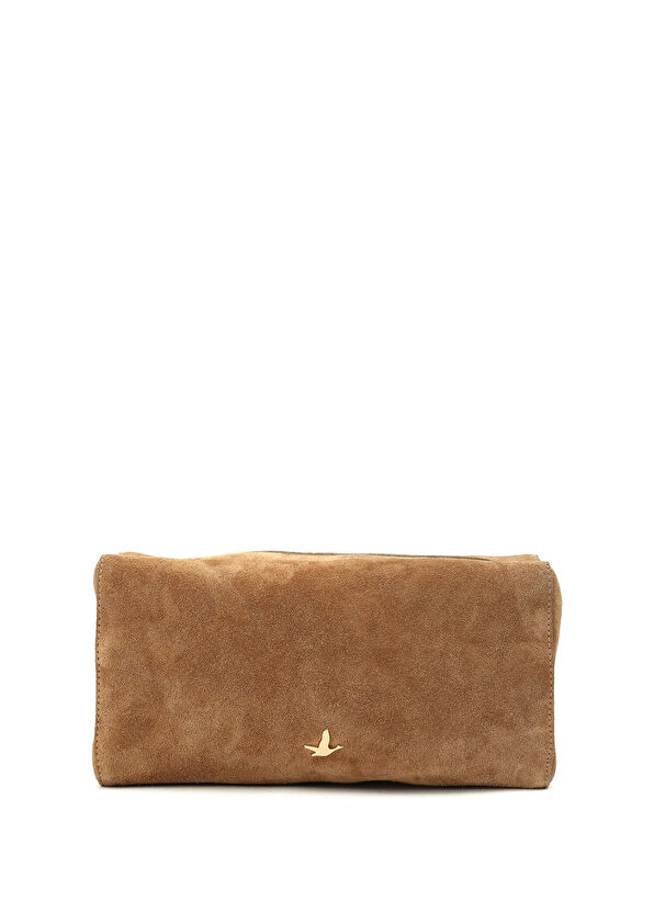 Beymen Club Camel Women's Suede Hand Clutch - 1