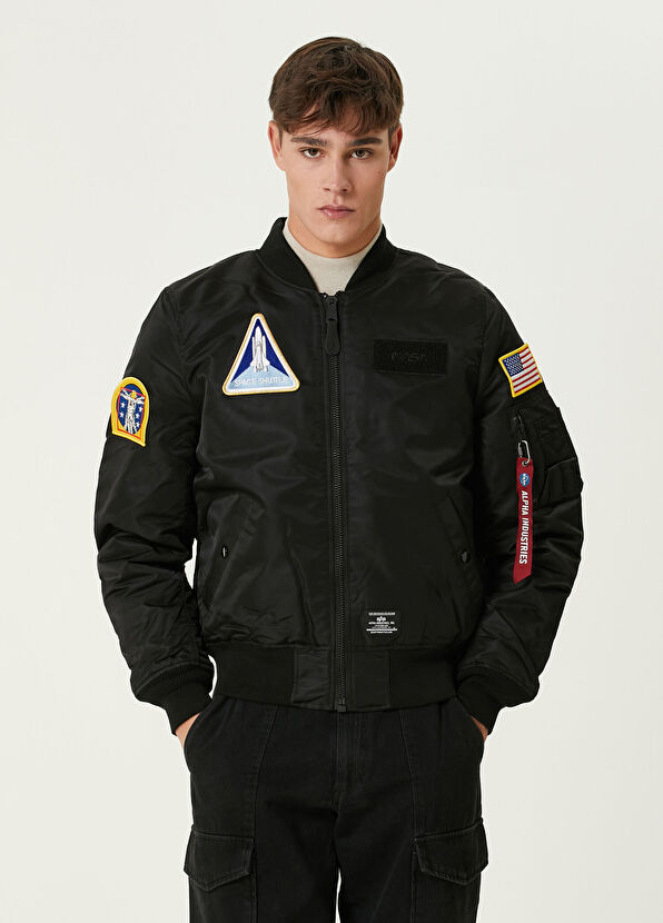 Siyah Patch Detaylı Mont - Görsel 2