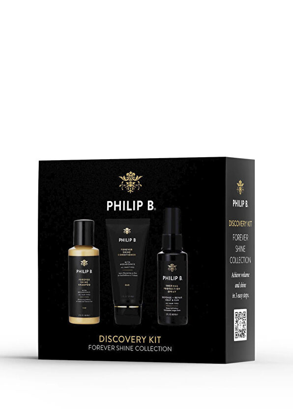 Philip B. Forever Shine Collection Discovery Hacim ve Parlaklık Veren Saç Bakım Seti - 3