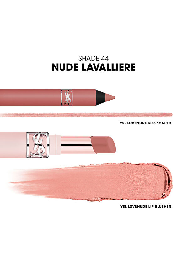 Yves Saint Laurent Lovenude Kiss Shaper 44Nude Lavallière Lip Pencil - 4