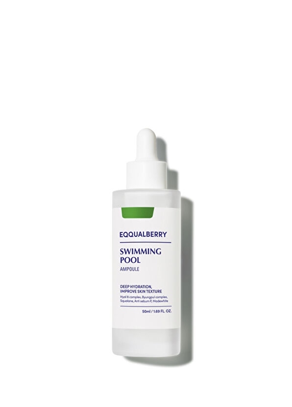 EqqualBerry Swimming Pool Ampoule Yoğun Hidrasyon Verici Gözenek Önleyici Ampul Cilt Serumu 50 ml - 1