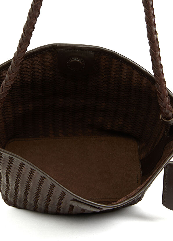 Beymen Club Brown Knit Women's Leather Bag - 4