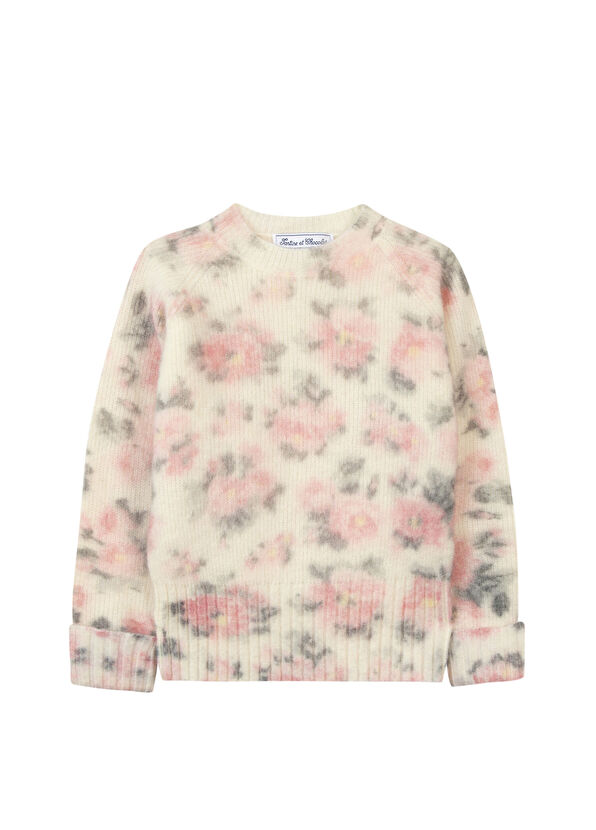 Tartine Et Chocolat Rose Patterned Girl's Sweater - 1