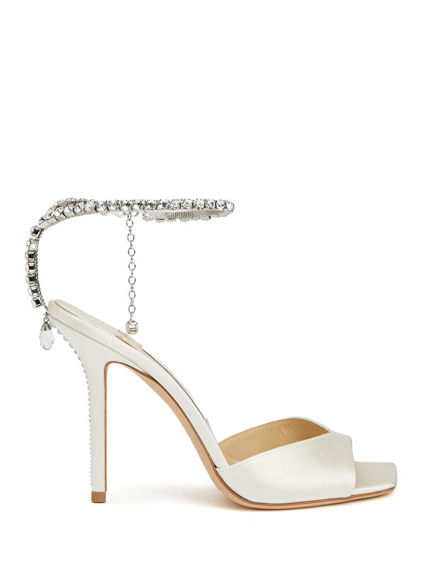 Saeda Beyaz Kadın Sandalet - Görsel 2