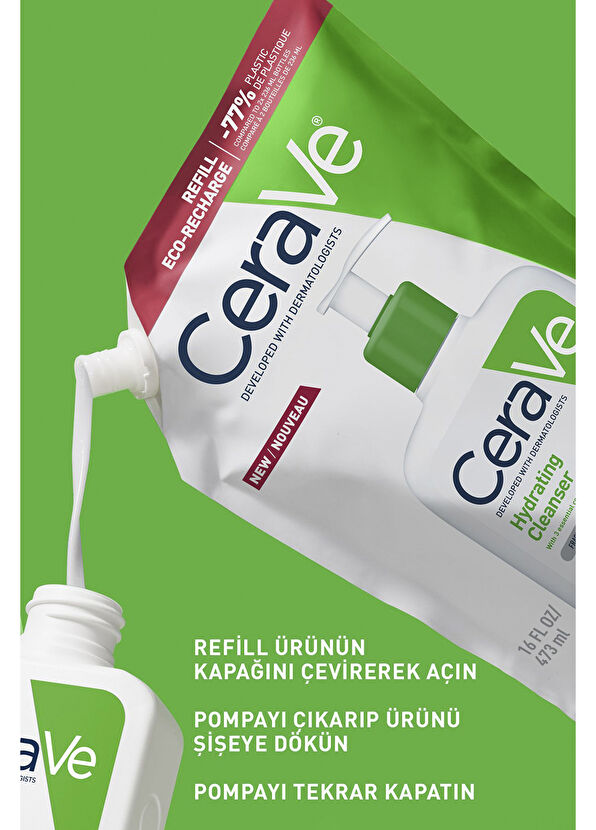 CeraVe Nemlendiren Yüz Temizleyici Refill 473 ml - 4