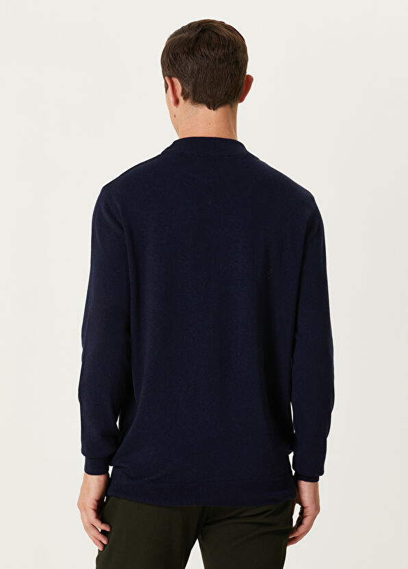 Beymen Club Lacivert Yarım Balıkçı Yaka Kazak - 3