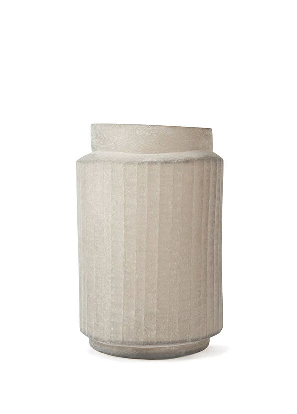 GUAXS Tonda Smokegrey Cam Ekstra Büyük Boy Dekoratif Obje - 1