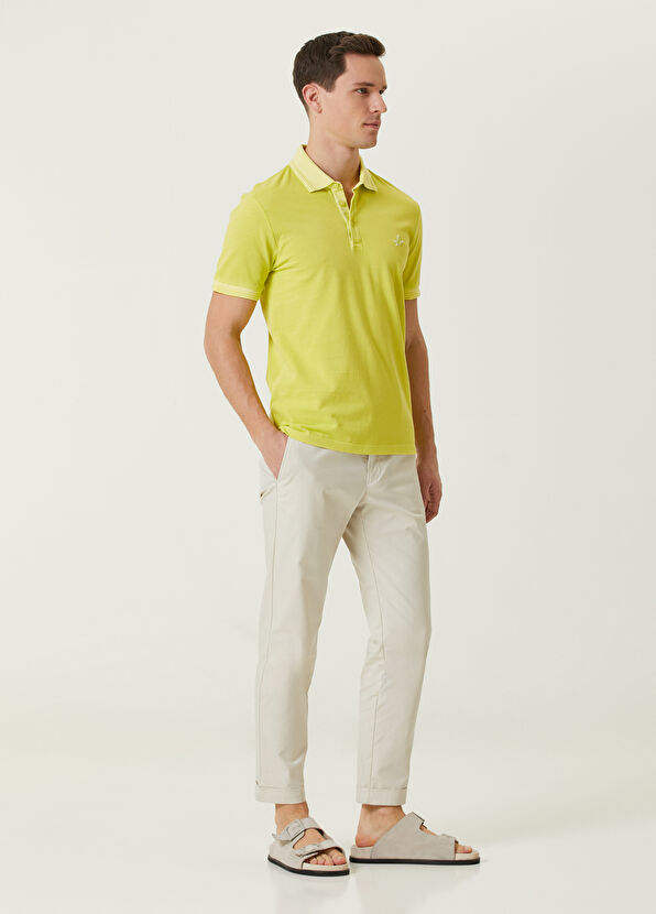 Beymen Club Slim Fit Yellow Polo Collar T-shirt - 3