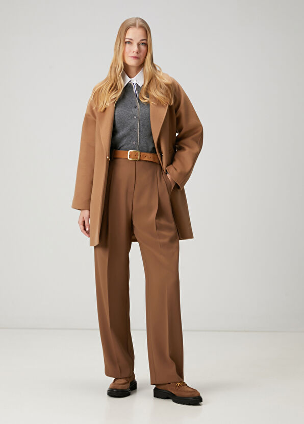 Beymen Club Kahverengi Pileli Pantolon - 1