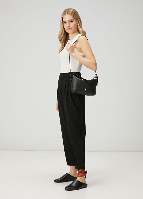 Beymen Club Black Double Strap Women's Leather Bag - 2
