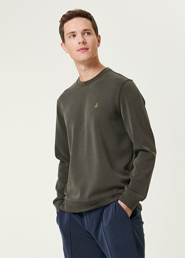 Beymen Club Haki Logolu Sweatshirt - 2