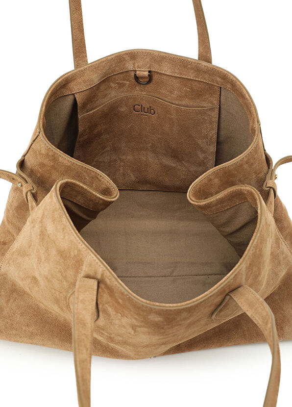 Beymen Club Camel Women's Suede Bag - 4