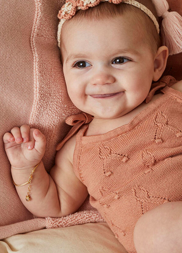 Patique Kids Organic Cotton Cherry Blossom Dusty Pink Baby Girl Set - 2