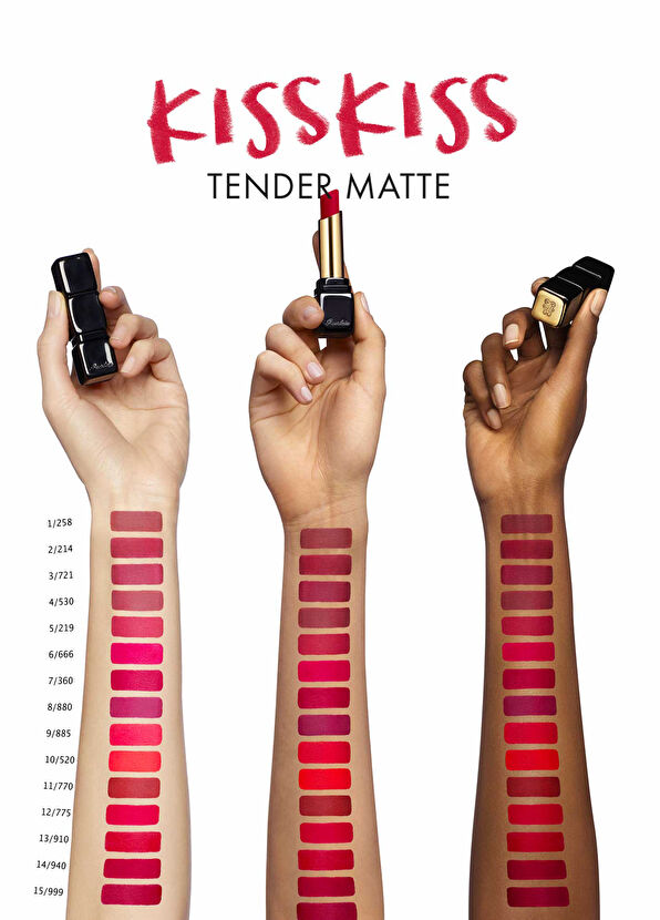 Guerlain Kisskiss Tender Matte 775 Kiss Rouge - 3