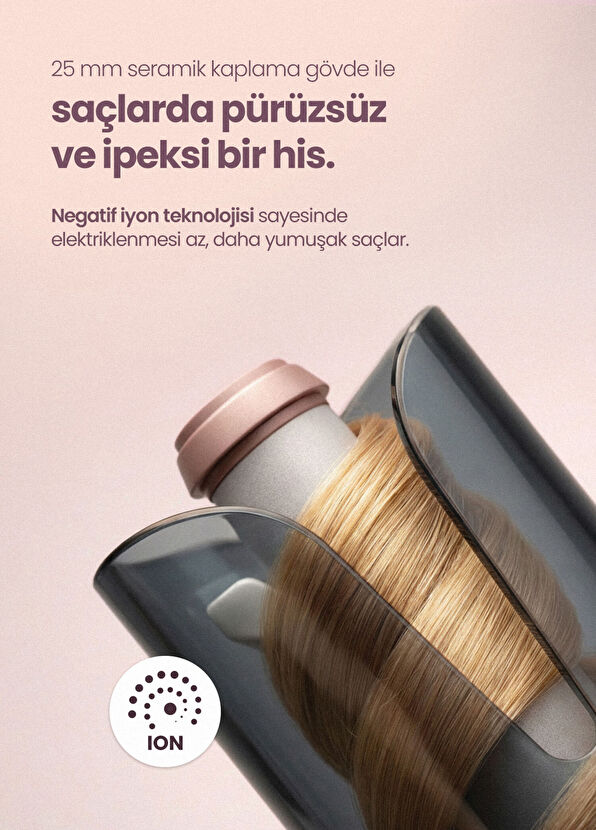 RC9588 KeratinCare 25 mm Otomatik Saç Maşası - Görsel 5