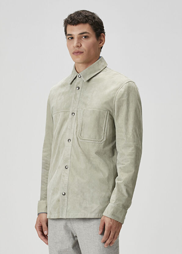 Beymen Club Cagla Leather Shirt - 4