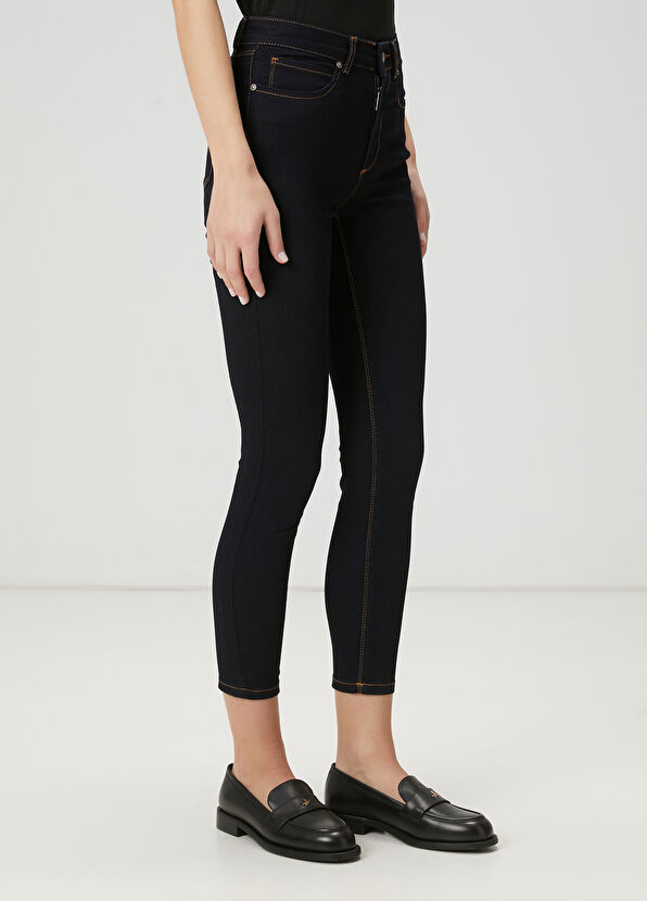 Beymen Club Skinny Fit Lacivert Organik Pamuk Jean Pantolon - 4