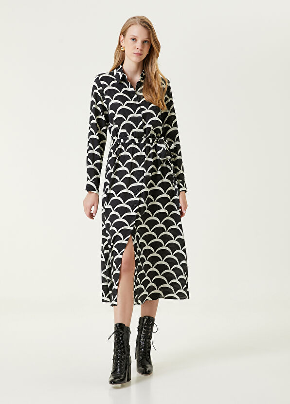 Beymen Club Black Midi Silk Dress - 2