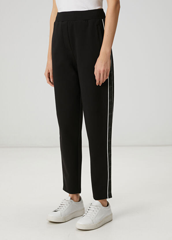 Beymen Club Black Club Striped Carrot Joggers - 4