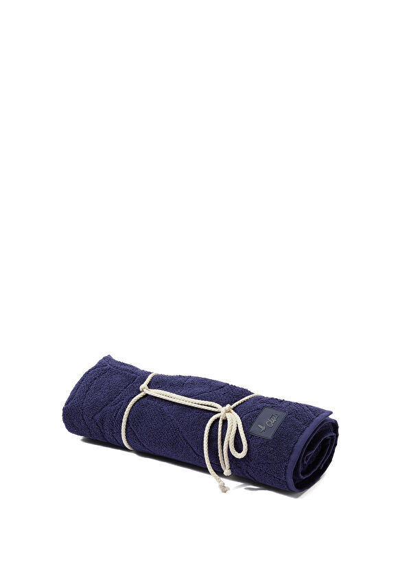 Beymen Club Lacivert Logo Jakarlı Plaj Havlusu - 1