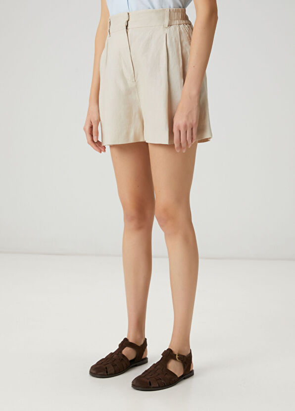 Beymen Club Crystal Linen Shorts - 2