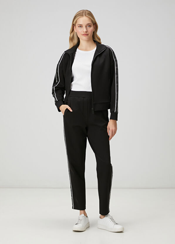 Beymen Club Black Club Striped Carrot Joggers - 1