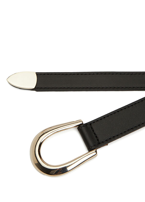 Beymen Club Black Women's Leather Belt - 2