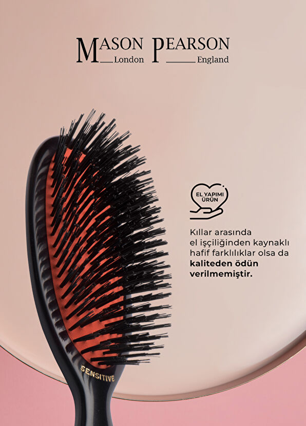 Mason Pearson Pocket Sensitive Bristle SB4 Dark Hair Brush - 2