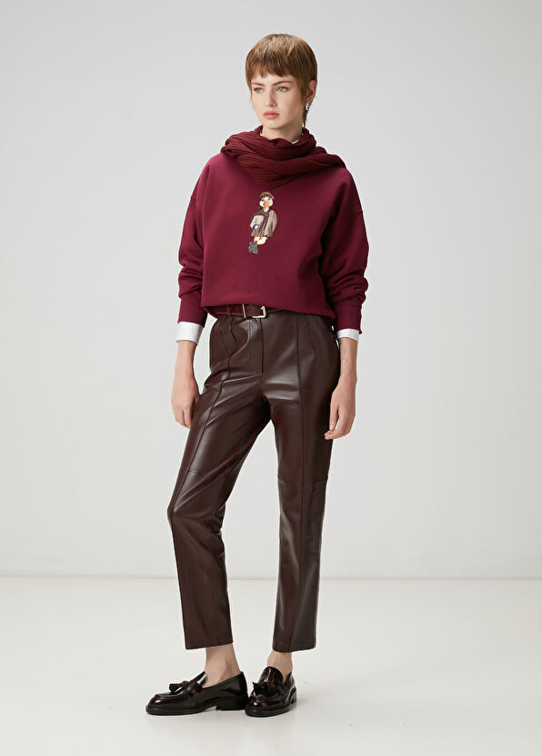 Beymen Club Bordo Ördek Nakışlı Sweatshirt - 2